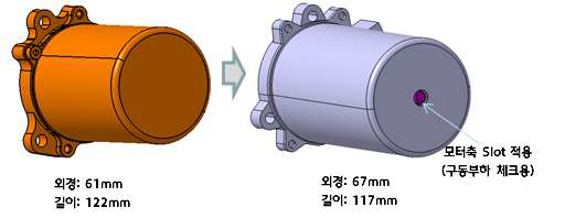 모터외경 변화