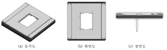 최종 설계된 XY 스캐너 스테이지