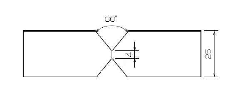 양면 맞대기 용접부 개선 형상