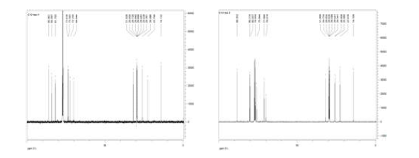 C12-iso 정제물의 13C-NMR 스펙트럼