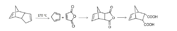 두 개의 carboxylic acid를 갖는 norbornene계 알콜의 합성경로