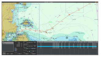 항로계획 화면(안)