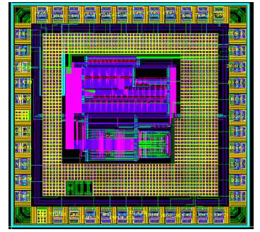 CMOS 180nm 공정으로 구현된 ROIC (ADC) 설계도면 예시