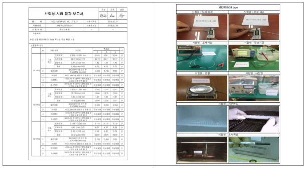 신뢰성 시험 결과 보고서