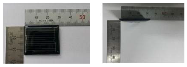 Solar cell panel (Size : 3.0X2.5cm2(=가로x세로), 두께-약1.0mm)