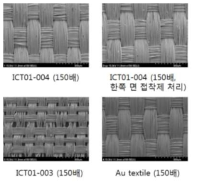 Wearable speaker에 사용된 전극의 SEM image