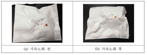 InjectBone 가속노화 전, 후 시료