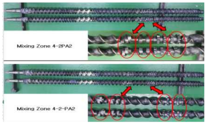 스크류 실제 변경(Screw Configuration type Optimization)