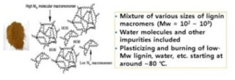 추촐된 리그닌의 특성