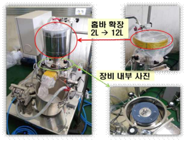 콜로이드 밀 구축 및 홉바 확장 전후 사진