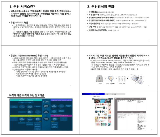 추천 서비스와 온라인 유통에서의 추천 서비스 선행사례 분석