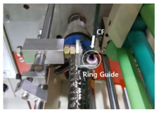 Rewinding장비의Ring Guide부 사진