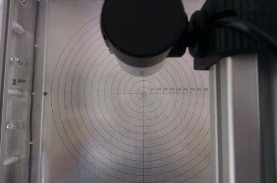 Permeabiltiy test equipment with a webcam