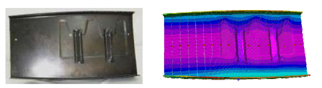 항공기 날개 리브 구조물 Resin Infilitration Simulation