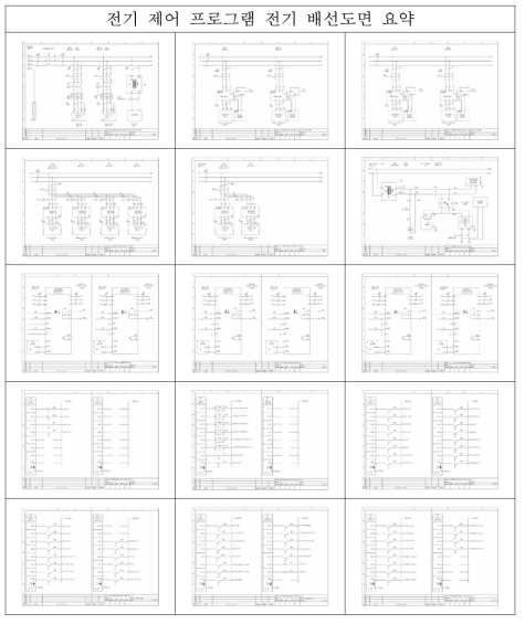 전기 제어 프로그램 전기 배선도면