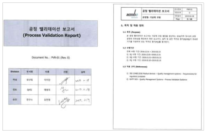 밸리데이션 보고서