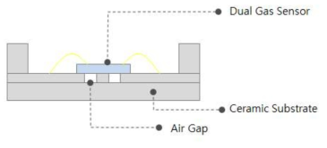 듀얼 가스 센서 구조