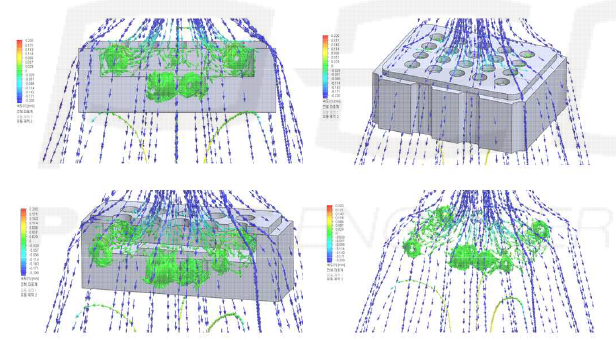 20hole구조 유동 시뮬레이션 결과