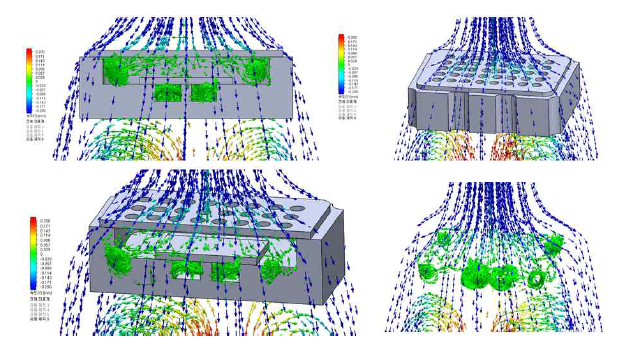 40hole구조 유동 시뮬레이션 결과
