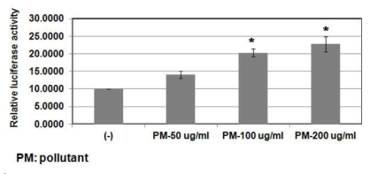 TRPV1 reporter activity was increased by treatment of PM