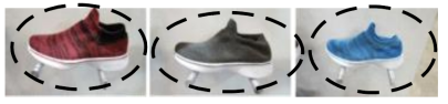 중국의 신발갑피용 니트 소재 개발 사례와 샘플 : 울라이크 니트 소재를 활용한 니트 원단의 신발갑피 소재