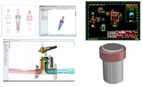 향수 펌프의 및 Cap 2D - 3D 상세 설계 및 해석