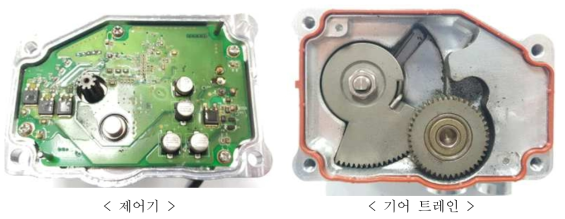 제어기 및 기어트레인 구조