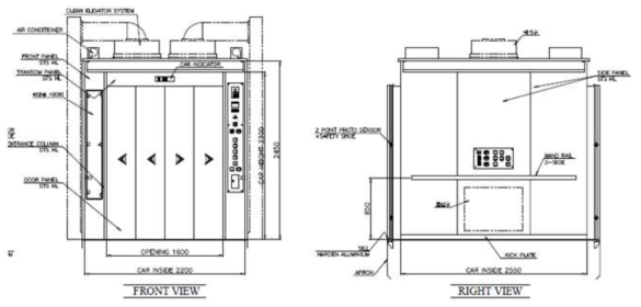 2단계 기술개발 엘리베이터 카 최종도면