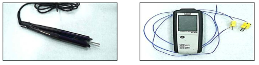 상용제품 및 온도측정 도구