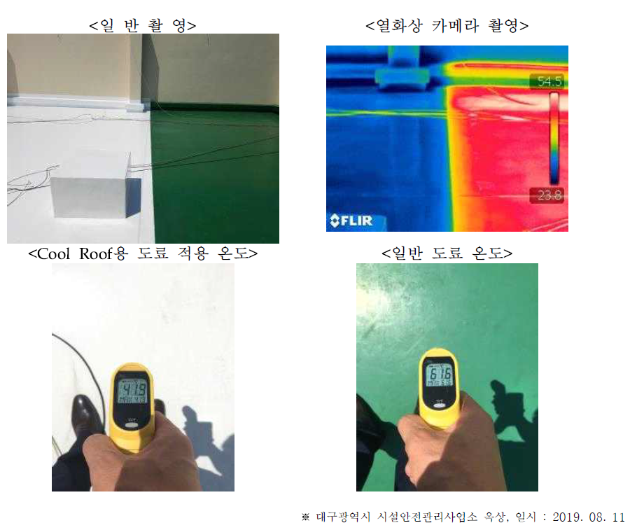 백색 도료 적용 사례