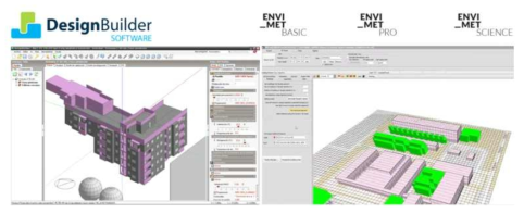 DesignBuilder 및 ENVI-met 프로그램
