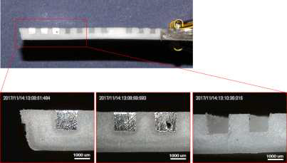 고주파 유도가열 시간에 따른 금속 다이캐스팅 실험 결과