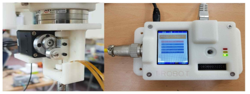 집게 구동부(좌)와 제작한 Ethernet Dynamixel controller(우)