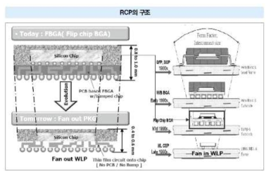 Redistributed Chip Package의 구조