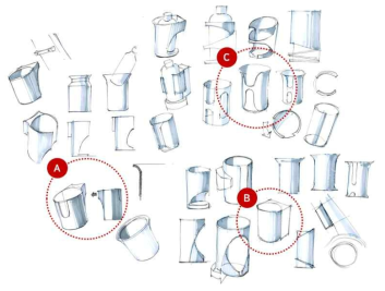 컵홀더 아이디어 스케치 참고
