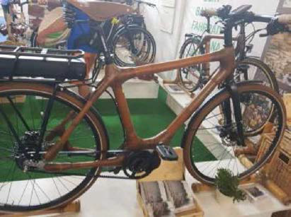 대나무 소재의 특징을 살린 자전거 로드 프레임