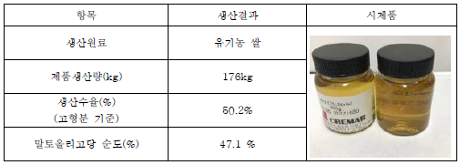 시생산 결과