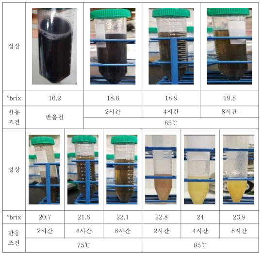 α-amylase 반응 결과1