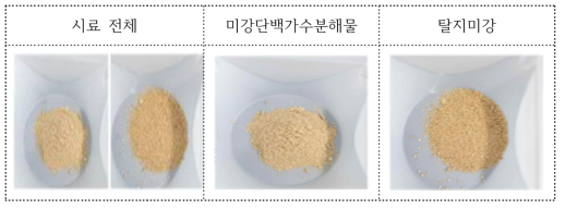 단백가수분해물 분석시료