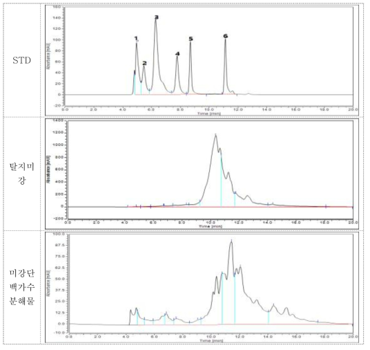 분자량 HPLC chromatogram