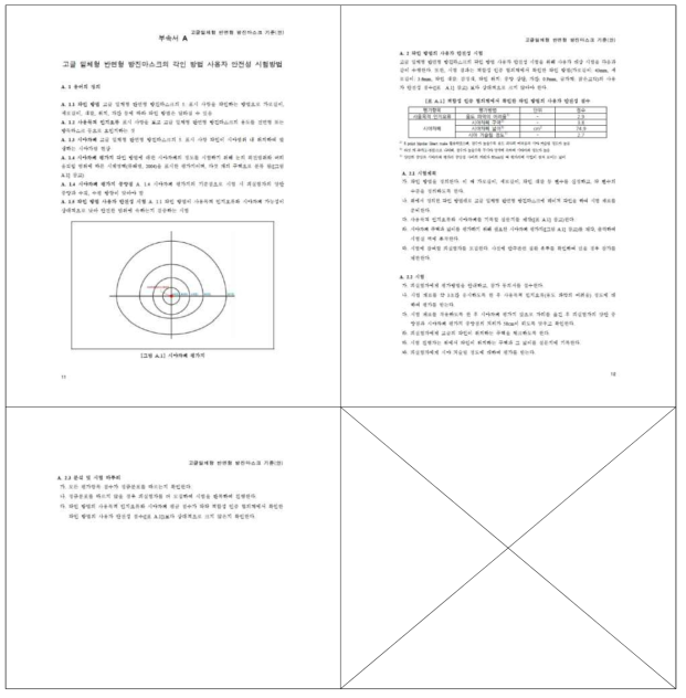 고글 일체형 반면형 방진/방독 마스크의 적합성인증기준 개선안