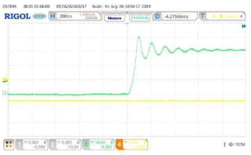 Rising 시 나타나는 링잉 현상