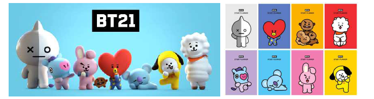 BT21 캐릭터 활용 홀로그램 대화 캐릭터 제품 초기 사업전개