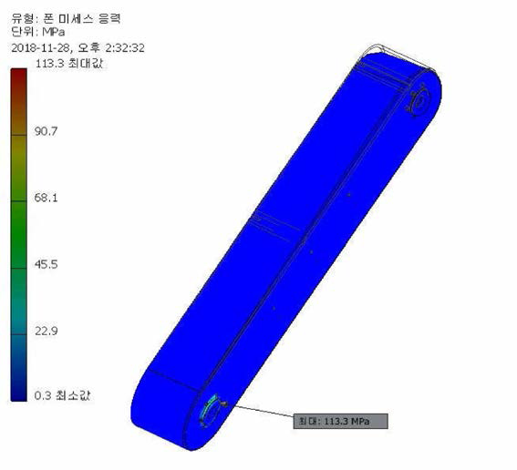 Arm 440에 대한 응력 해석