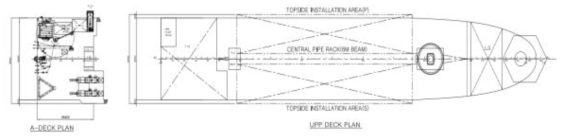 General Arrangement : Upper deck plan