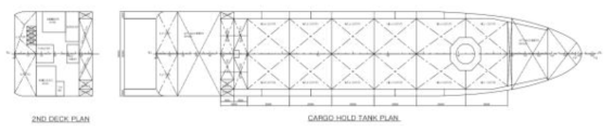 General Arrangement : Cargo hold tank plan