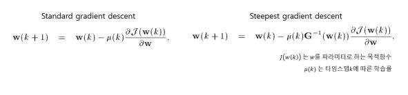 Steepest gradient descent