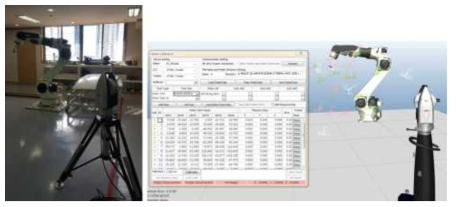 로봇 Calibration 및 잔류 오차 평가 실험 수행