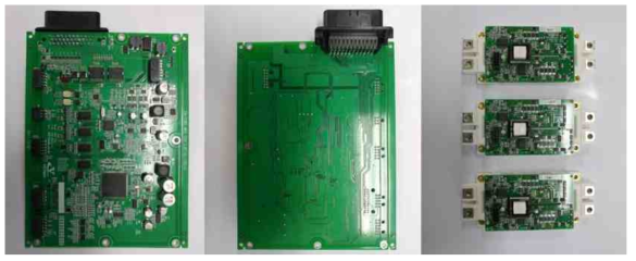 제작된 제어보드와 GDU보드