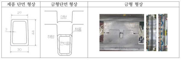 2차 금형 제작 형상